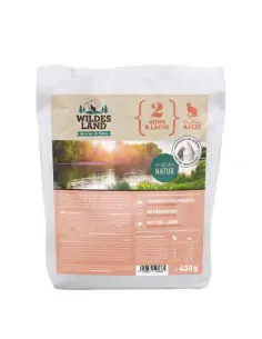 Huhn & Lachs 400g mit Gemüse und Wildkräutern 2