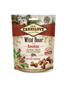 knuspriger Wildschwein Snack mit Hagebutten 200g