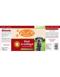 Hundemenü Rind & Geflügel mit Gemüse 400 gr. 2